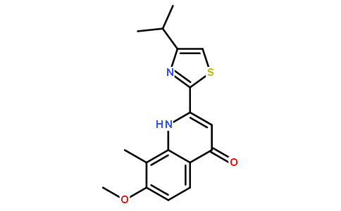 2-(4-异丙基噻唑-2-基)-7-甲氧基-8-甲基喹啉-4-醇