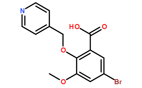 5-溴-3-甲氧基-2-(吡啶-4-基甲氧基)苯甲酸