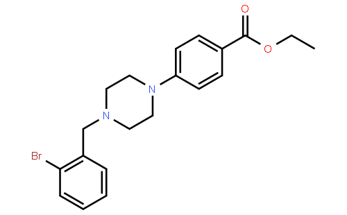 Ethyl 4-(4-(2-bromobenzyl)piperazin-1-yl)benzoate