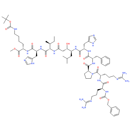 N-ALPHA-CBZ-ARG-ARG-PRO-PHE-HIS-STA-ILE-HIS-N-EPSILON-BOC-LYS METHYL ESTER