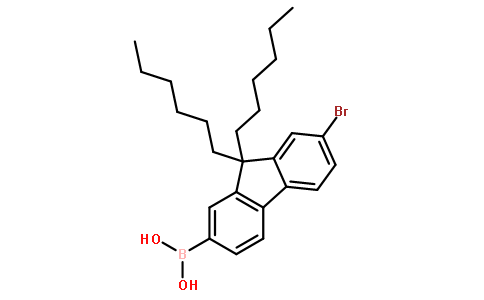 7-Bromo-9,9-dihexylfluoren-2-yl-boronic acid