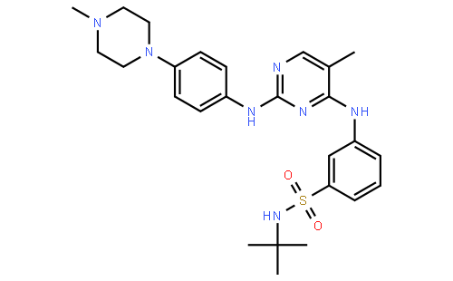N-(1,1-二甲基乙基)-3-[[5-甲基-2-[[4-(4-甲基-1-哌嗪基)苯基]氨基]-4-嘧啶基]氨基]苯磺酰胺