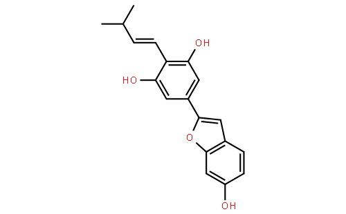 5-(6-羟基-2-苯并呋喃基)-2-[(1E)-3-甲基-1-丁烯-1-基]-1,3-苯二醇