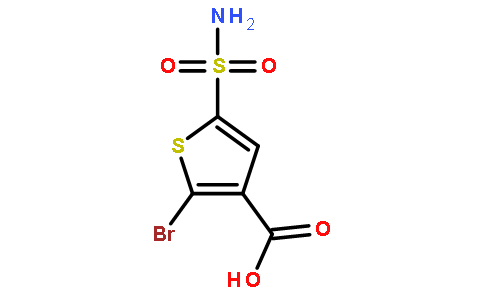 2-Bromo-5-sulfamoyl-3-thiophenecarboxylic acid