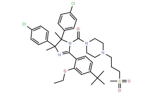 [(4R,5S)-4,5-双(4-氯苯基)-2-[4-(1,1-二甲基乙基)-2-乙氧基苯基]-4,5-二氢-4,5-二甲基-1H-咪唑-1-基][4-[3-(甲磺酰基)丙基]-1-哌嗪基]甲酮