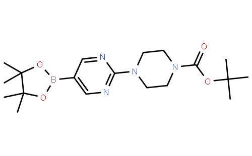 2-[4-(N-叔丁氧羰基)哌嗪-1-基]嘧啶-5-硼酸频哪醇酯