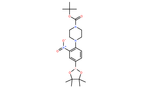 4-(4-BOC-PIPERAZINO)-3-NITROPHENYLBORONIC ACID, PINACOL ESTER
