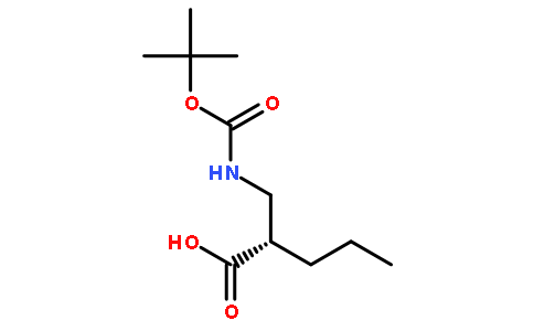 Pentanoic acid,2-[[[(1,1-dimethylethoxy)carbonyl]amino]methyl]-,(2S)-