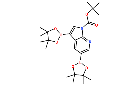 tert-Butyl 3,5-bis(4,4,5,5-tetramethyl-1,3,2-dioxaborolan-2-yl)-1H-pyrrolo[2,3-b]pyridine-1-carboxylate