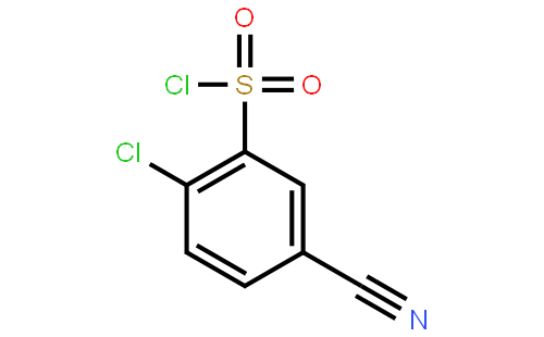 2 -氯- 5 -氰基苯- 1 -磺酰氯