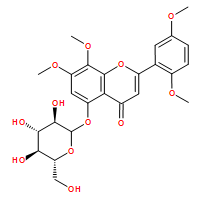 2-(2,5-二甲氧基苯基)-5-(BETA-D-吡喃葡萄糖基氧基)-7,8-二甲氧基-4H-1-苯并吡喃-4-酮