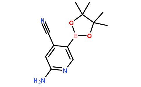 2-Amino-5-(4,4,5,5-tetramethyl-1,3,2-dioxaborolan-2-yl)isonicotinonitrile