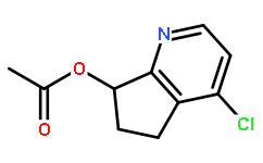 4-chloro-6,7-dihydro-5h-cyclopenta(b)pyridin-7-yl acetate