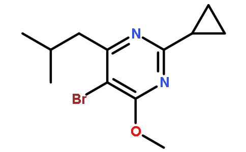 5-Bromo-2-cyclopropyl-4-isobutyl-6-methoxypyrimidine
