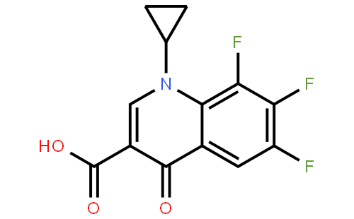 环丙基-6，7，8-三氟-4-氧代-1，4-二氢喹啉-3-羧酸