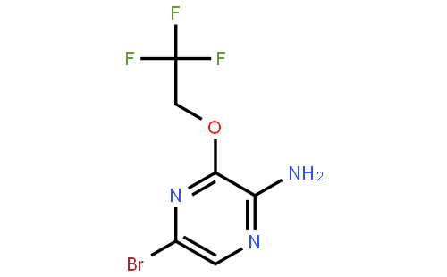 5-Bromo-3-(2,2,2-trifluoroethoxy)pyrazin-2-amine