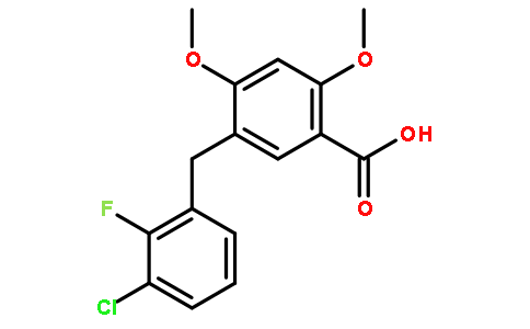 5-(3-chloro-2-fluorobenzyl)-2,4-diMethoxybenzoic acid