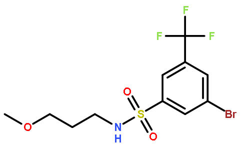 3-Bromo-N-(3-methoxypropyl)-5-(trifluoromethyl)benzenesulfonamide