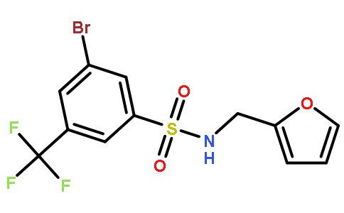 3-Bromo-N-(furan-2-ylmethyl)-5-(trifluoromethyl)benzenesulfonamide