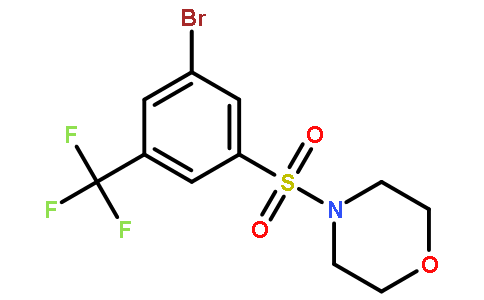 4-((3-Bromo-5-(trifluoromethyl)phenyl)sulfonyl)morpholine