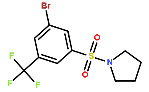 1-(3-BROMO-5-TRIFLUOROMETHYLPHENYLSULFONYL)PYRROLIDINE