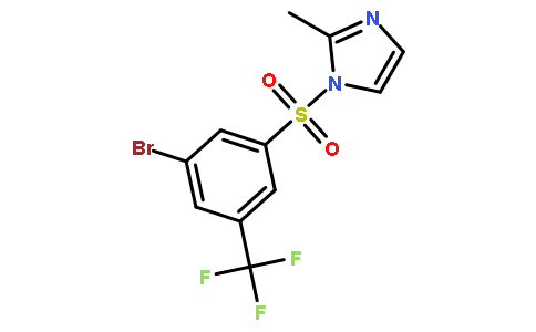 1-((3-Bromo-5-(trifluoromethyl)phenyl)sulfonyl)-2-methyl-1H-imidazole