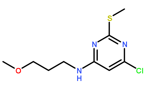4-氯-6-(3-甲氧基丙胺基)-2-甲硫基嘧啶