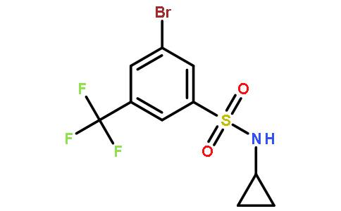 3-Bromo-N-cyclopropyl-5-(trifluoromethyl)benzenesulfonamide