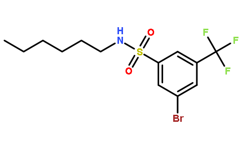 3-Bromo-N-hexyl-5-(trifluoromethyl)benzenesulfonamide
