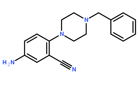 5-Amino-2-(4-benzylpiperazin-1-yl)benzonitrile