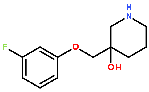 3-((3-Fluorophenoxy)methyl)piperidin-3-ol