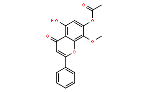 5-羥基-7-乙酰氧基-8-甲氧基黃酮