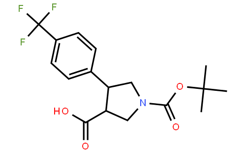 (3S,4r)-1-(叔丁氧基羰基)-4-(4-(三氟甲基)苯基)吡咯烷-3-羧酸