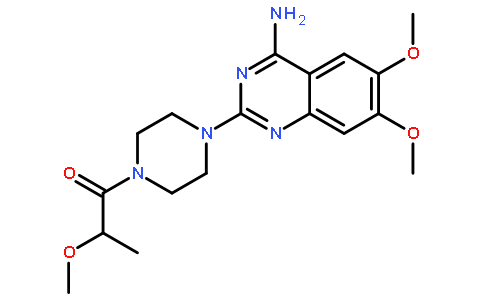1-(4-(4-amino-6,7-dimethoxyquinazolin-2-yl)piperazin-1-yl)-2-methoxypropan-1-one