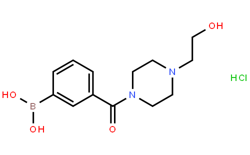 3-[4-(2-羟基乙基)-1-哌啶基羰基]苯硼酸盐酸盐