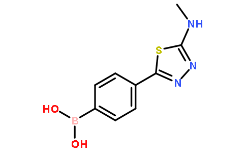(4-(5-(methylamino)-1,3,4-thiadiazol-2-yl)phenyl)boronic acid