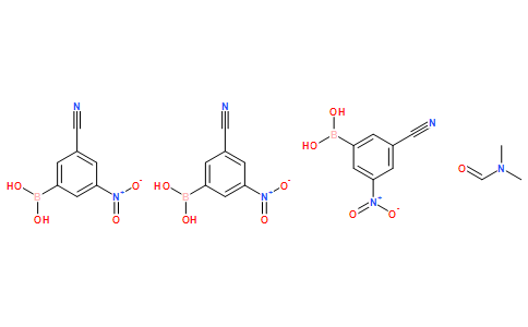 N,N-DIMETHYLFORMAMIDE TRIS(3-CYANO-5-NITROPHENYLBORONATE)