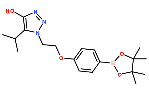 5-Isopropyl-1-(2-(4-(4,4,5,5-tetramethyl-1,3,2-dioxaborolan-2-yl)phenoxy)ethyl)-1H-1,2,3-triazol-4-ol