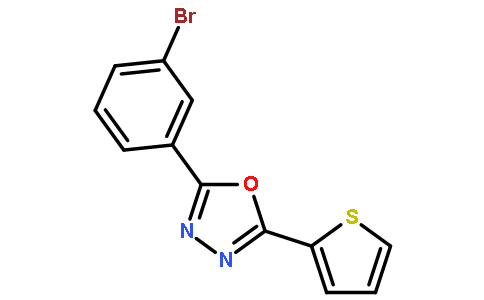 2-(3- 溴苯基)-5-（噻酚－2－基）-1,3,4-噁二唑