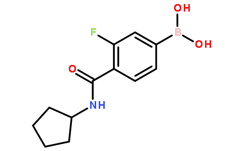 (4-(Cyclopentylcarbamoyl)-3-fluorophenyl)boronic acid