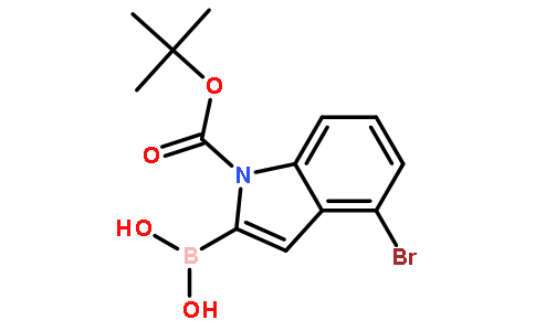 (4-Bromo-1-(tert-butoxycarbonyl)-1H-indol-2-yl)boronic acid