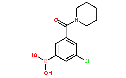 (3-Chloro-5-(piperidine-1-carbonyl)phenyl)boronic acid