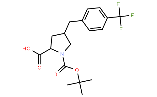 (2S,4R)-1-(tert-butoxycarbonyl)-4-(4-(trifluoromethyl)benzyl)pyrrolidine-2-carboxylic acid