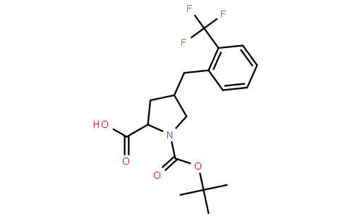 (2S,4R)-1-(tert-butoxycarbonyl)-4-(2-(trifluoromethyl)benzyl)pyrrolidine-2-carboxylic acid