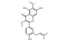 5,7-二羟基-2-[4-羟基-3-(3-甲基-2-丁烯-1-基)苯基]-3,6-二甲氧基-4H-1-苯并吡喃-4-酮