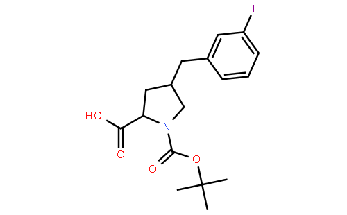 (2S,4R)-1-(tert-butoxycarbonyl)-4-(3-iodobenzyl)pyrrolidine-2-carboxylic acid