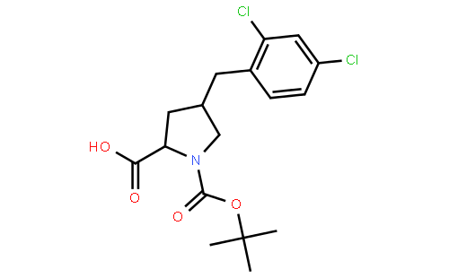 (2S,4R)-1-(tert-butoxycarbonyl)-4-(2,4-dichlorobenzyl)pyrrolidine-2-carboxylic acid