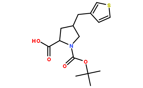 (2S,4R)-1-(tert-butoxycarbonyl)-4-(thiophen-3-ylmethyl)pyrrolidine-2-carboxylic acid