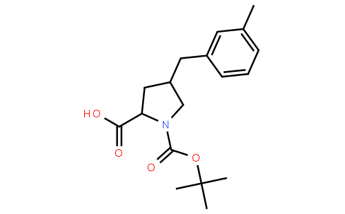 (2S,4R)-1-(tert-butoxycarbonyl)-4-(3-methylbenzyl)pyrrolidine-2-carboxylic acid