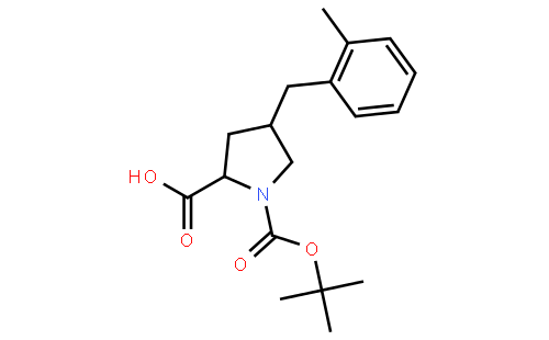 (2S,4R)-1-(tert-butoxycarbonyl)-4-(2-methylbenzyl)pyrrolidine-2-carboxylic acid